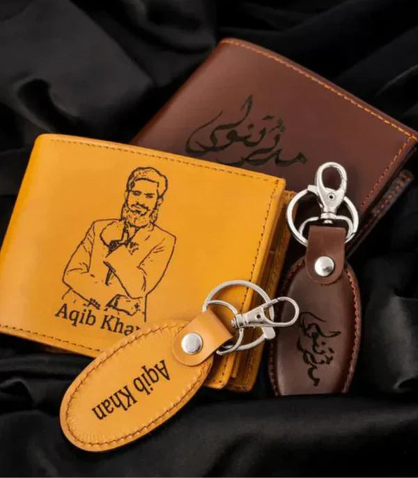 Customized Picture Wallet & Keychain
